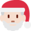 Santa Claus: Light Skin Tone emoji on X / Twitter