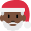 Santa Claus: Dark Skin Tone emoji on X / Twitter