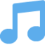 X / Twitter üzerinde Müzik notası emojisi