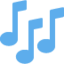 X / Twitter での 複数の音符 絵文字