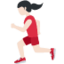 Emoji Donna che corre: carnagione chiara su X / Twitter