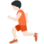Emoji Pelari: ton kulit cerah pada X / Twitter