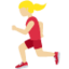 Woman Running: Medium-Light Skin Tone emoji on X / Twitter