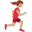 Woman Running Facing Right: Medium Skin Tone emoji on X / Twitter