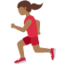 Woman Running: Medium-Dark Skin Tone emoji on X / Twitter