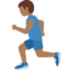 Man Running: Medium-Dark Skin Tone emoji on X / Twitter