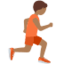 Person Running Facing Right: Medium-Dark Skin Tone emoji on X / Twitter