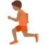 Emoji Persona che corre: carnagione abbastanza scura su X / Twitter