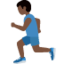 Man Running: Dark Skin Tone emoji on X / Twitter