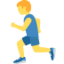 Emoji Lelaki berlari pada X / Twitter