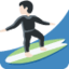 Man Surfing: Light Skin Tone emoji on X / Twitter