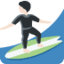 Person Surfing: Light Skin Tone emoji on X / Twitter
