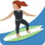 Woman Surfing: Medium Skin Tone emoji on X / Twitter