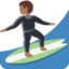 Man Surfing: Medium-Dark Skin Tone emoji on X / Twitter