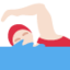 Woman Swimming: Light Skin Tone emoji on X / Twitter