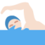 Man Swimming: Light Skin Tone emoji on X / Twitter