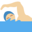 Man Swimming: Medium-Light Skin Tone emoji on X / Twitter