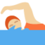 X / Twitter üzerinde Yüzen kişi: orta açık cilt tonu emojisi