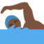 Man Swimming: Dark Skin Tone emoji on X / Twitter