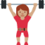 Woman Lifting Weights: Medium Skin Tone emoji on X / Twitter