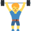 Man Lifting Weights emoji on X / Twitter