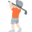 Emoji Persona che gioca a golf: carnagione chiara su X / Twitter
