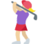 Woman Golfing: Medium-Light Skin Tone emoji on X / Twitter