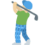 Man Golfing: Medium-Light Skin Tone emoji on X / Twitter