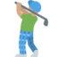 Emoji Golfista uomo: carnagione olivastra su X / Twitter