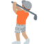 Emoji Persona che gioca a golf: carnagione olivastra su X / Twitter