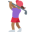 Woman Golfing: Medium-Dark Skin Tone emoji on X / Twitter