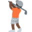 Golfer(in): dunkle Hautfarbe-Emoji auf X / Twitter