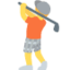 X / Twitter üzerinde Golf oynayan kişi emojisi
