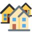 Houses emoji on X / Twitter