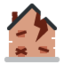 Emoji Casa in rovina su X / Twitter