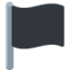 Emoji Bandeira preta no X / Twitter