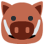 Zwijn-emoji op X / Twitter