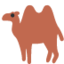 Two-Hump Camel emoji on X / Twitter