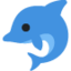 Delfin-Emoji auf X / Twitter