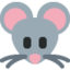 Emoji Muka tikus pada X / Twitter