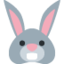 Emoji Cara de conejo en X / Twitter