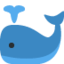 Blasender Wal-Emoji auf X / Twitter