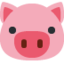 Pig Face emoji on X / Twitter