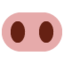 Pig Nose emoji on X / Twitter