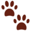 Paw Prints emoji on X / Twitter