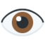 X / Twitter üzerinde Göz emojisi