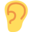 Emoji Orelha no X / Twitter