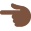 Backhand Index Pointing Left: Dark Skin Tone emoji on X / Twitter