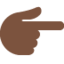 Emoji Indice verso destra: carnagione scura su X / Twitter