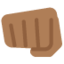 Oncoming Fist: Medium-Dark Skin Tone emoji on X / Twitter